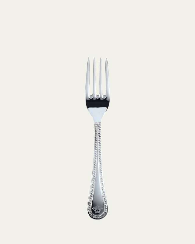 Versace Greca Stainless Steel Dessert Fork
